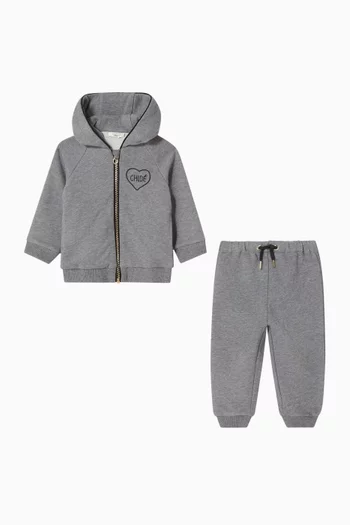 Logo Zipped Tracksuit Set
