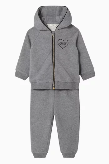 Logo Zipped Tracksuit Set
