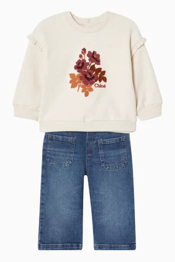 Straight-cut Jeans in Denim