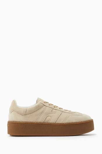 Cool Platform Sneakers in Suede