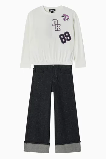 Wide-leg Jeans in Denim