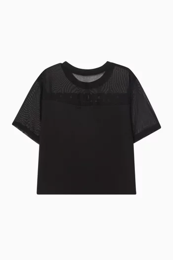 Logo T-shirt in Milano Mesh