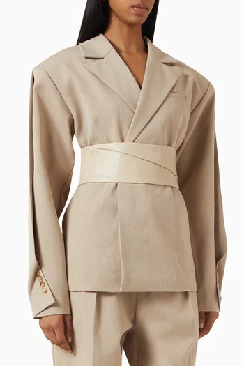 Marie Cinched Twist Blazer