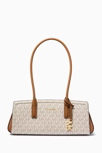Small Laila Shoulder Bag in Logo Canvas