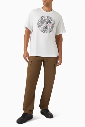 Printed Circle Logo T-shirt in Jersey