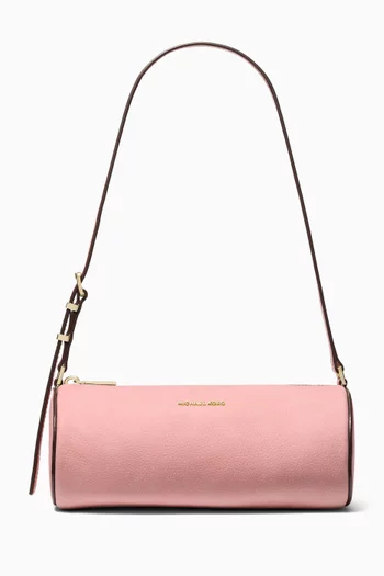 Small Izzy Barrel Pochette in Pebbled Leather