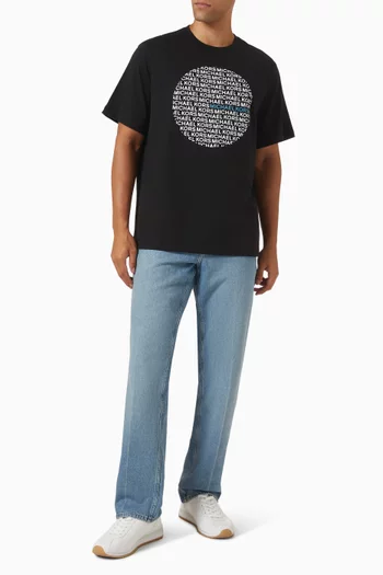 Printed Circle Logo T-shirt in Jersey