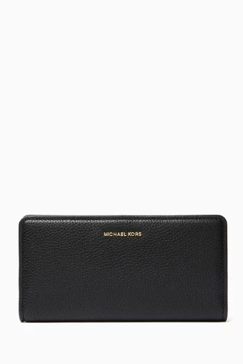 Large Bryant Snap-Front Wallet in Leather
