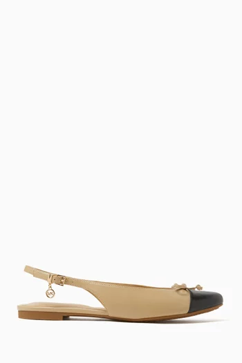 Piper Sling Ballet Flats in Leather
