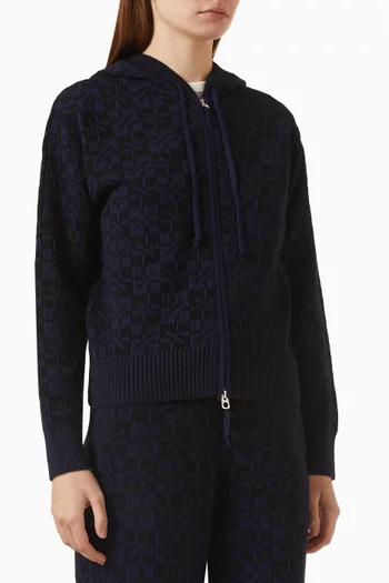 KENZOGRAM Knit Cardigan in Cotton