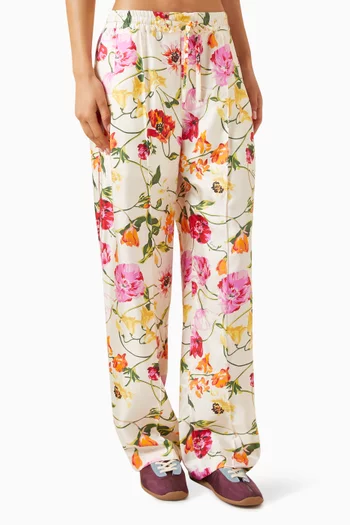 Wildflower Pyjama Pants in Silk