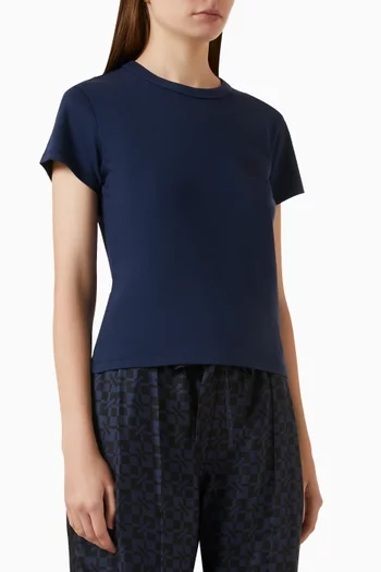 Double-K T-shirt in Cotton Jersey