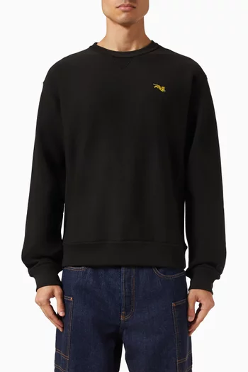 Jumping Tiger Sweatshirt in Cotton-fleece