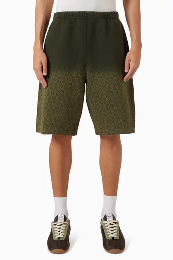 Kenzogram Jacquard Shorts in Cotton Molleton