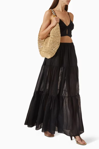 June Skirt in Cotton Blend