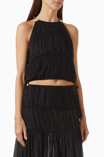 Lea Crop Top in Cotton Blend