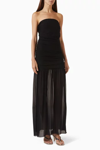 Astra Ruched Dress in Jersey