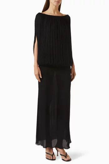 River Dress in Silk Chiffon