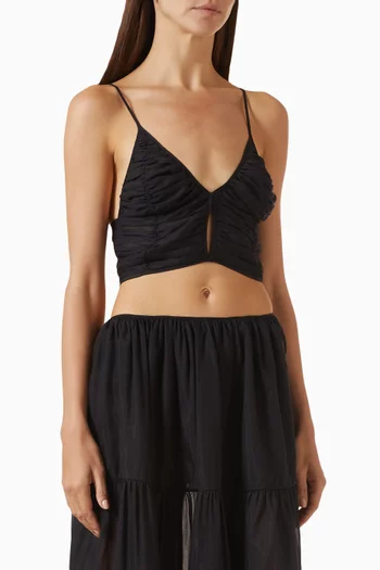 South Crop Top in Cotton Blend