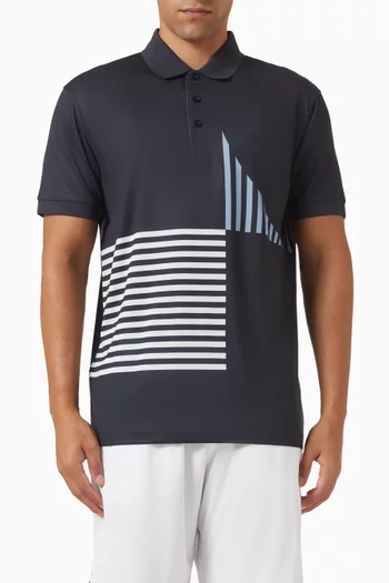 Paddy Striped Polo T-shirt in Jersey