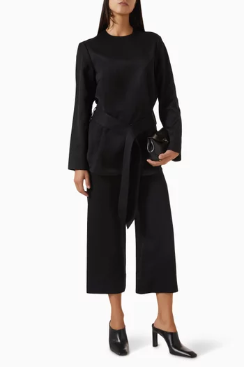 Fluid Pants in Satin