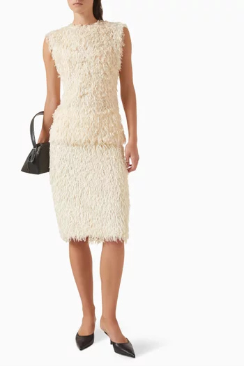 Feathered Skirt in Jersey