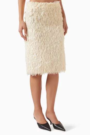 Feathered Skirt in Jersey