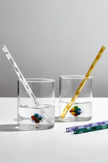Polka Dot Straws, Set of 4