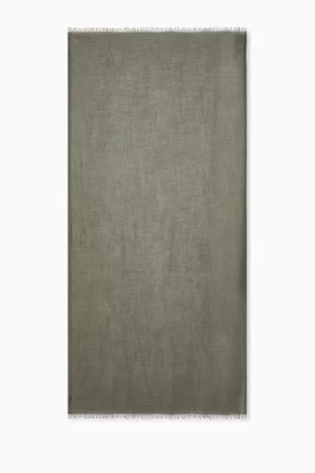 Fringed Scarf in Cashmere & Silk