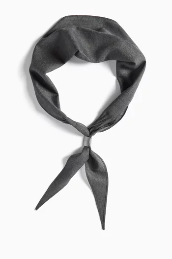 Monili Necktie in Virgin Wool-organza