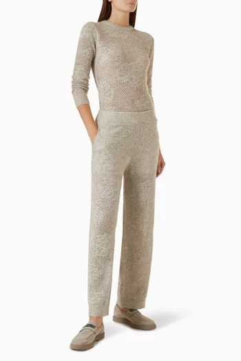 Lace Flower Pants in Knit