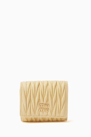 Small Wallet in Matelassé Nappa Leather