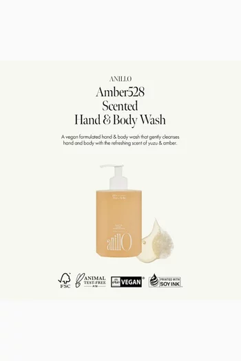 Amber 528 Scented Hand & Body Wash, 450ml
