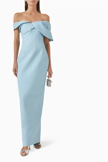 Maddie Gown in Stretch Crepe