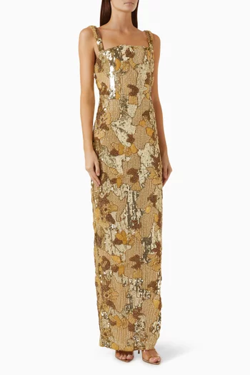 Elyse Sequin-embellished Gown