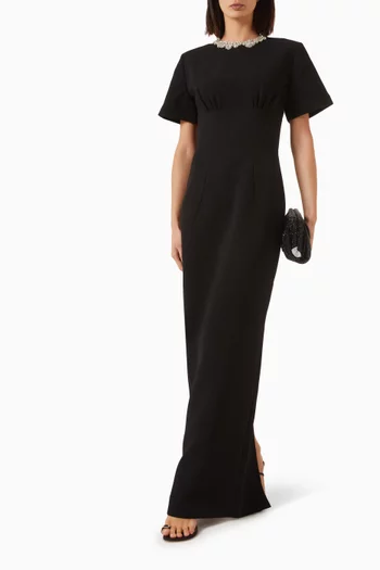 Dovetta Embellished Column Gown