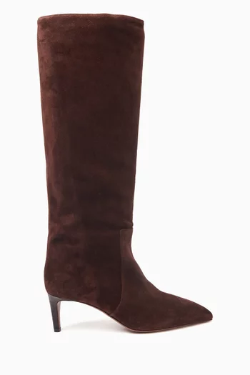 60 Knee-high Boots in Suede