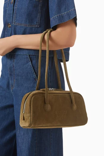 Soft Boston EW Shoulder Bag in Suede