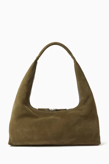 Large Hobo Bag in Suede