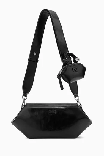 Small Bou East West Shoulder Bag in Leather