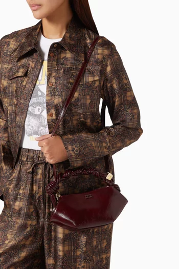 Mini Bou Top-handle Bag in Shiny Leather