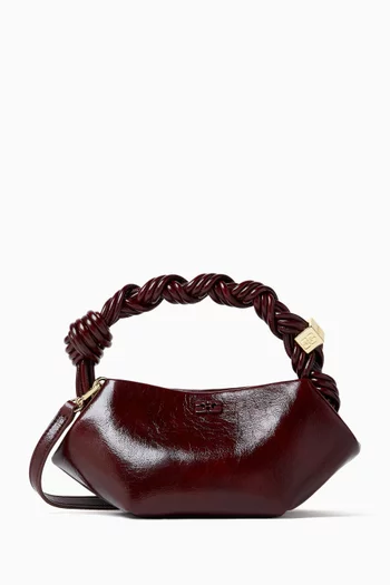 Mini Bou Top-handle Bag in Shiny Leather