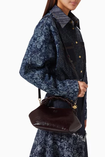 Small Bou Top-handle Bag in Shiny Leather