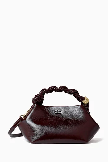 Small Bou Top-handle Bag in Shiny Leather