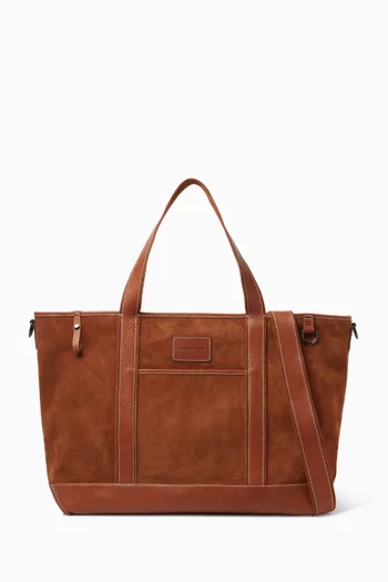 Fredo Weekender Bag in Suede