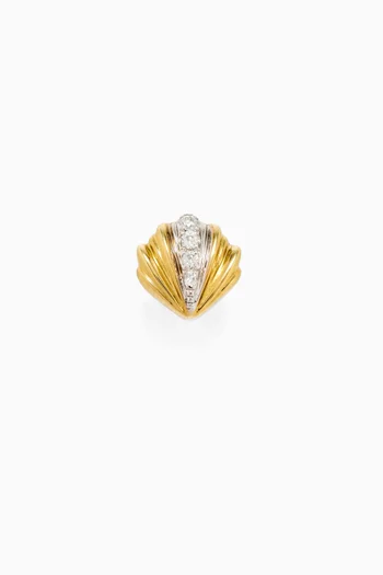 Nano Puce Coquillage Single Earring in 9kt Yellow Gold