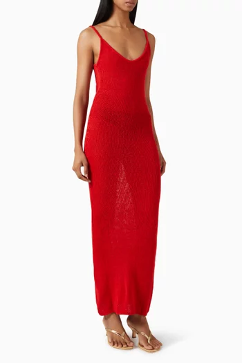 Isla Open-back Knit Dress