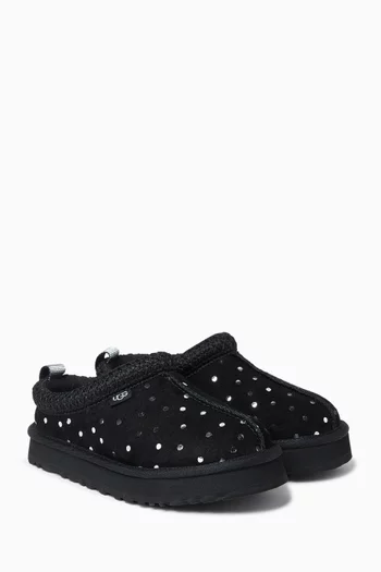 Tazz Shiny Dots Slippers in Suede