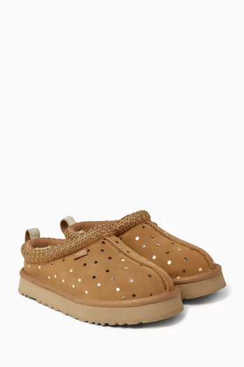 Tazz Shiny Dots Slippers in Suede