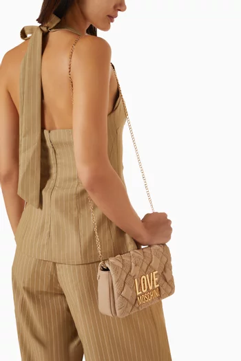 Chess Q Crossbody Bag in Faux Leather
